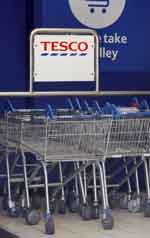 Alcohol sales are down 10.1% at Tesco as shoppers cut back on the volumes they’re buying on each trip.
